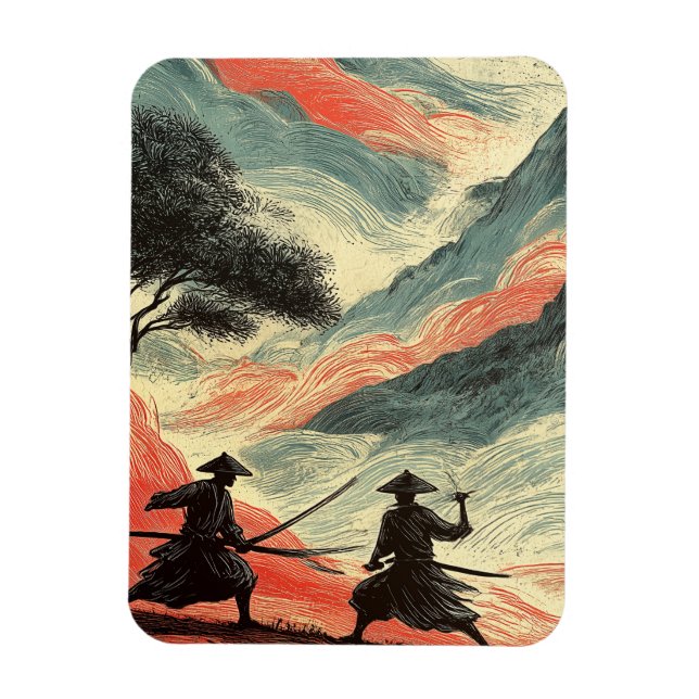 SAMURAI FIGHT MAGNET (Vertical)