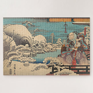 Samurai fighting death jigsaw puzzle