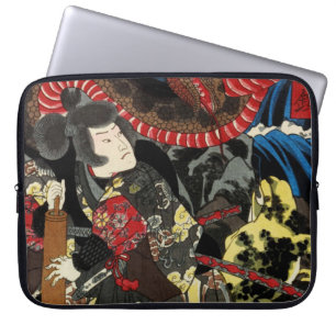 SAMURAI FIGHTING GIANT SNAKE TOAD LAPTOP SLEEVE