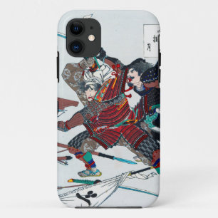 Samurai Fighting in Armour, Tsukioka Yoshitoshi iPhone 11 Case