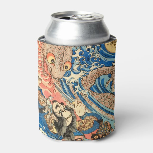 SAMURAI FIGHTING MONSTER CAN COOLER (Can Front)