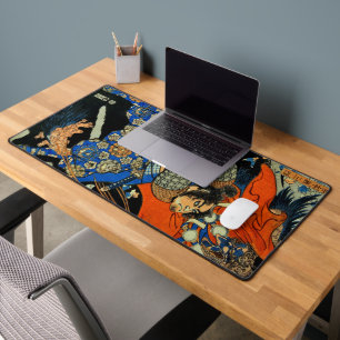 SAMURAI FIGHTING MONSTER DESK MAT