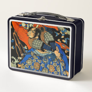 SAMURAI FIGHTING MONSTER METAL LUNCH BOX