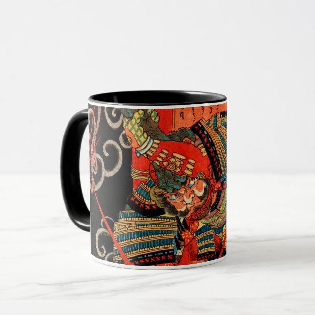 SAMURAI FIGHTING MONSTER MUG (Front Left)
