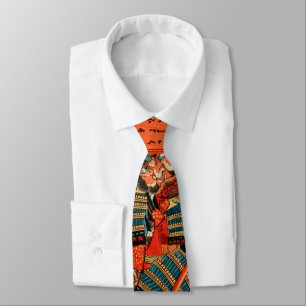 SAMURAI FIGHTING MONSTER TIE