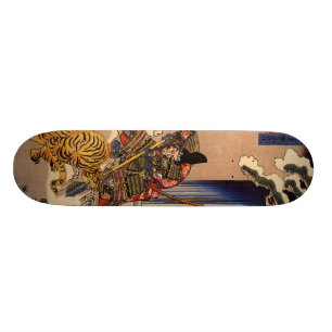 Samurai fighting Tiger Board Skateboard