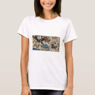 Samurai fighting tiger etc. circa 1800's T-Shirt