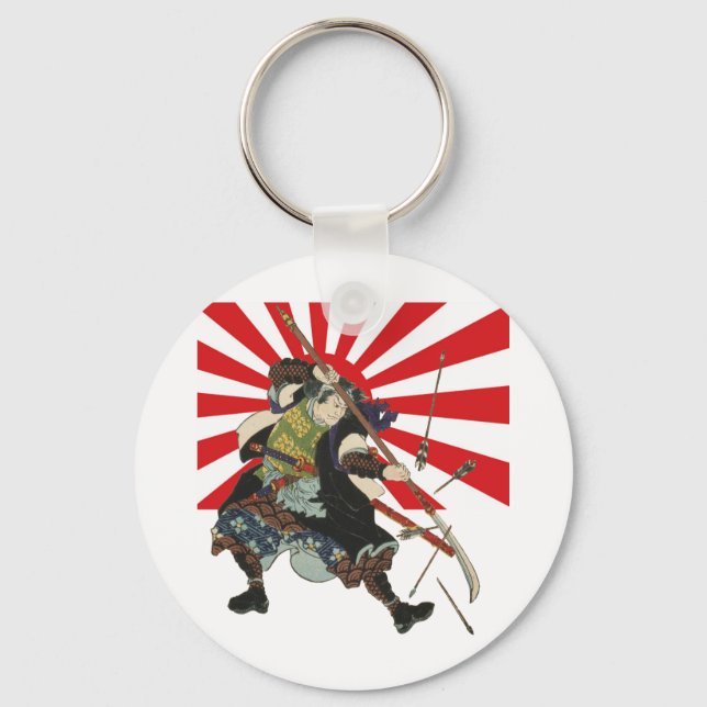 Samurai Flag Keychain (Front)
