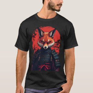 Samurai Fox Warrior Japanese Ninja Fox Kawaii T-Sh T-Shirt