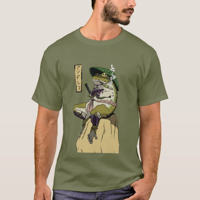 Samurai Frog: Guardian of the Lotus T-Shirt (Front)