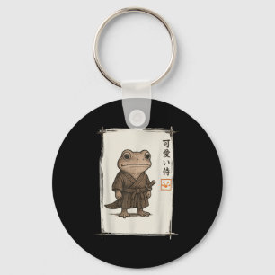 Samurai Frog Japanese Art Anime Funny Men Women Ki Key Ring