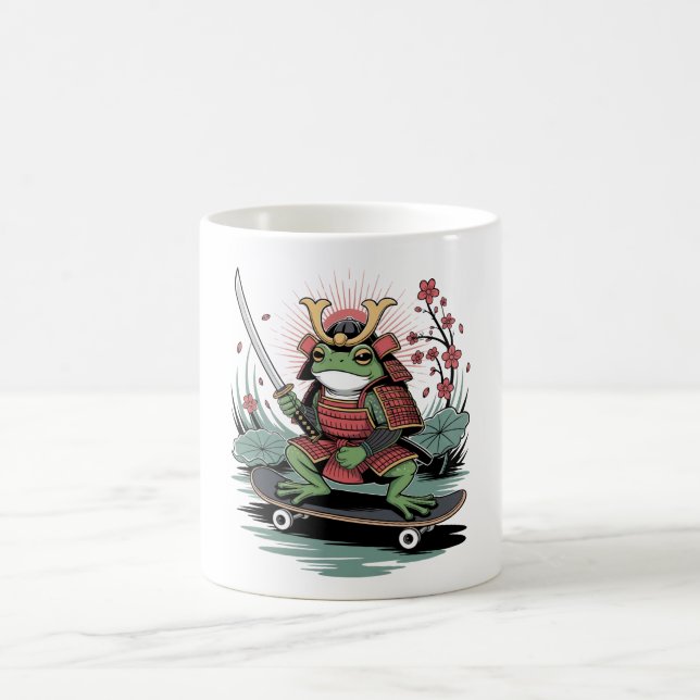  Samurai frog warrior Classic Mug (Center)
