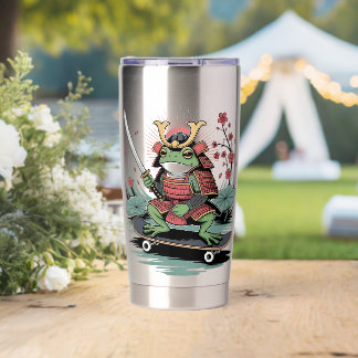  Samurai frog warrior Thermal Tumbler