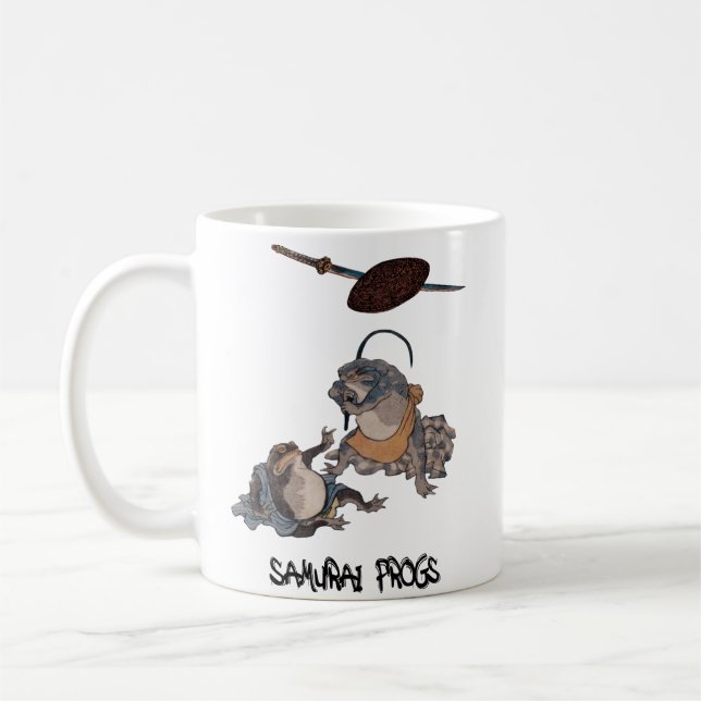  SAMURAI FROGS SCENE #1 COFFEE MUG (Left)