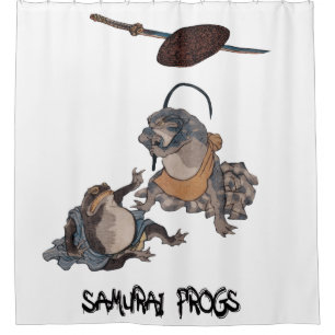 SAMURAI FROGS SCENE #1 SHOWER CURTAIN