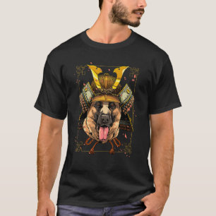 Samurai German Shepherd Dog Japanese Warrior Bush T-Shirt