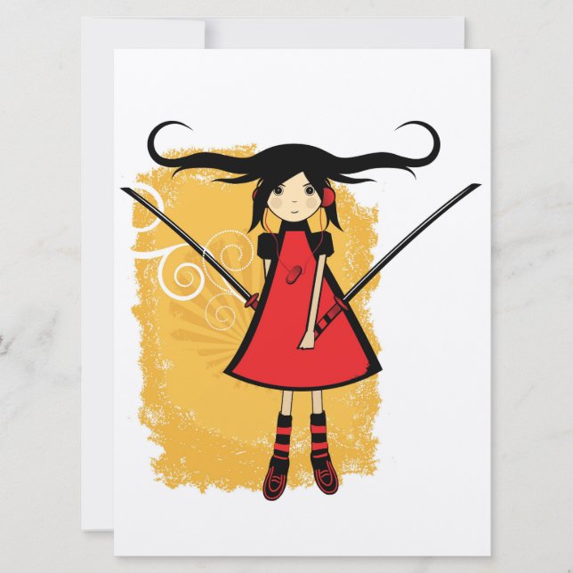 Samurai Girl Card (Front)