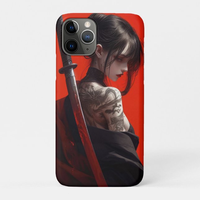 Samurai girl  Case-Mate iPhone case (Back)