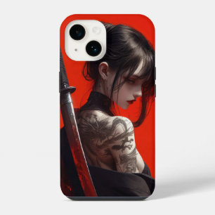 samurai girl iPhone 14 case