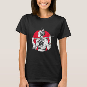 Samurai Girl Tattoo Japan Katana Sword Ninja Warri T-Shirt