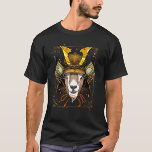 Samurai Goat Farmer Japanese Warrior Bushido Japan T-Shirt