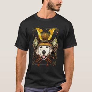Samurai Golden Retriever Dog Japanese Warrior Bus T-Shirt