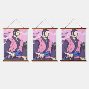 samurai hanging tapestry
