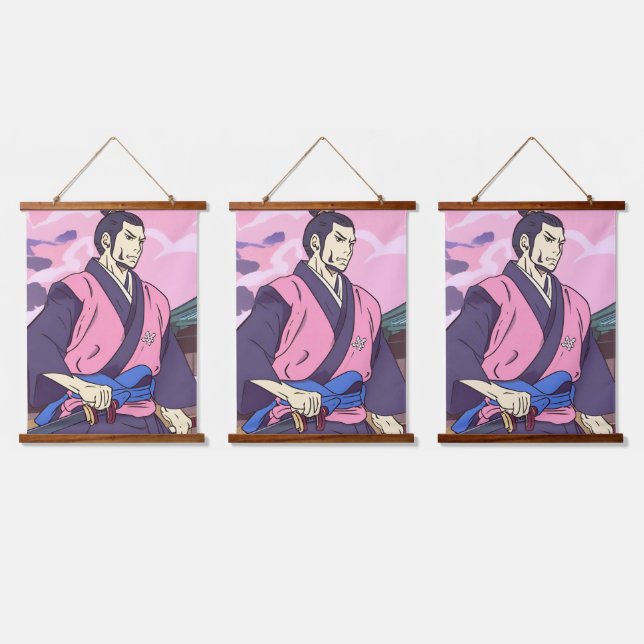 samurai hanging tapestry (Triple)