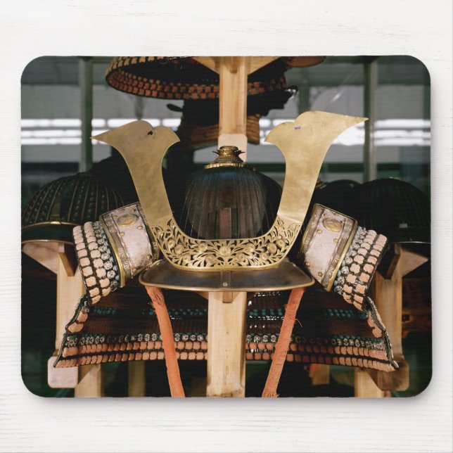 Samurai helmet, mid 14th century mouse mat (Front)