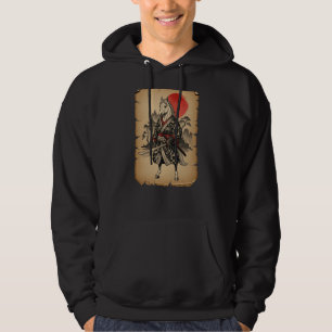 Samurai Horse Japanese Art Anime (On Back) Hoodie