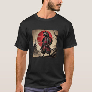 Samurai Hyena Graphic Japanese Ninja Men Women T-Shirt