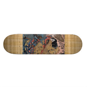Samurai in Camouflage Skateboard