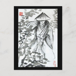 Samurai in the Forest Postcard