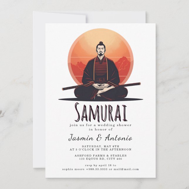 Samurai Invitation (Front)