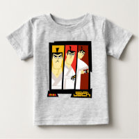 Samurai Jack Character Tri-Panel Futuristic Frame