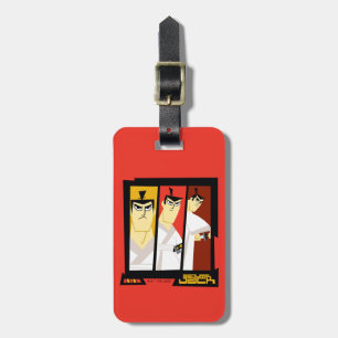Samurai Jack Character Tri-Panel Futuristic Frame Luggage Tag