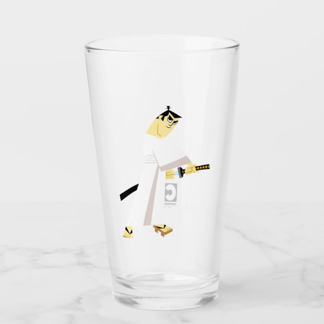 Samurai Jack Drawing Sword Glass (Front)