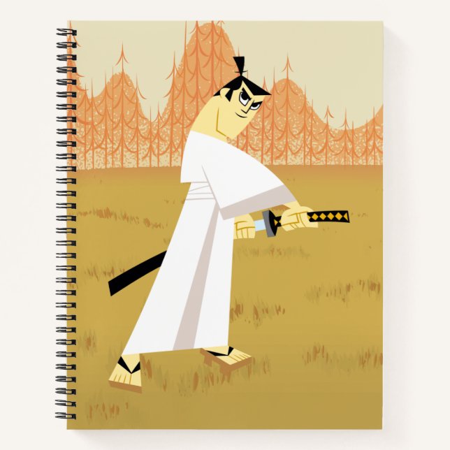 Samurai Jack Drawing Sword Notebook (Front)