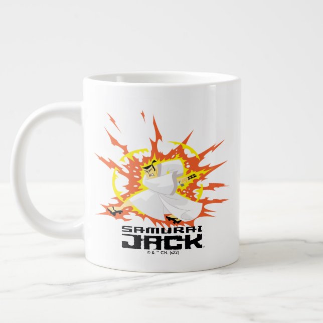 Samurai Jack Energy Graphic Large Coffee Mug (Left)