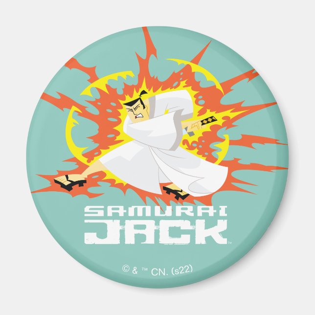 Samurai Jack Energy Graphic Magnet (Front)