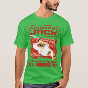 Samurai Jack I Will Vanquish Aku with Sword Retro T-Shirt
