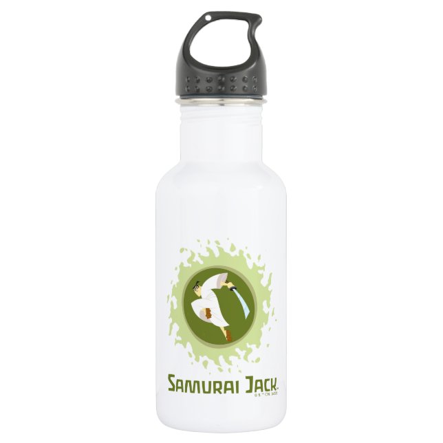 Samurai Jack Leaping Graphic 532 Ml Water Bottle (Front)