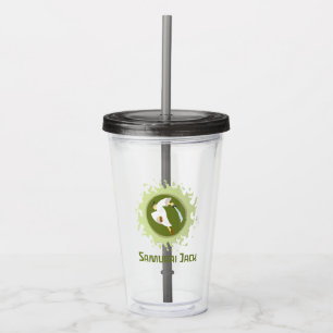 Samurai Jack Leaping Graphic Acrylic Tumbler