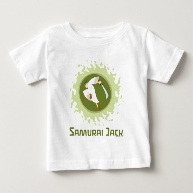 Samurai Jack Leaping Graphic Baby T-Shirt (Front)