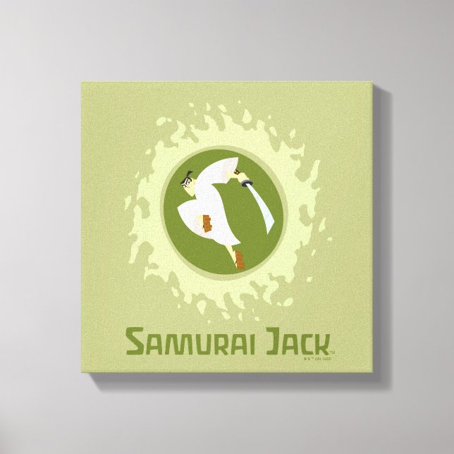 Samurai Jack Leaping Graphic Canvas Print (Front)
