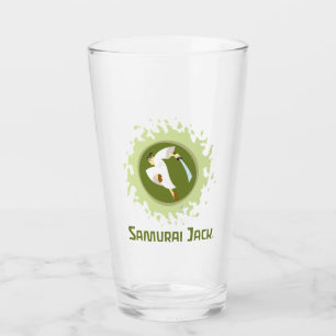Samurai Jack Leaping Graphic Glass
