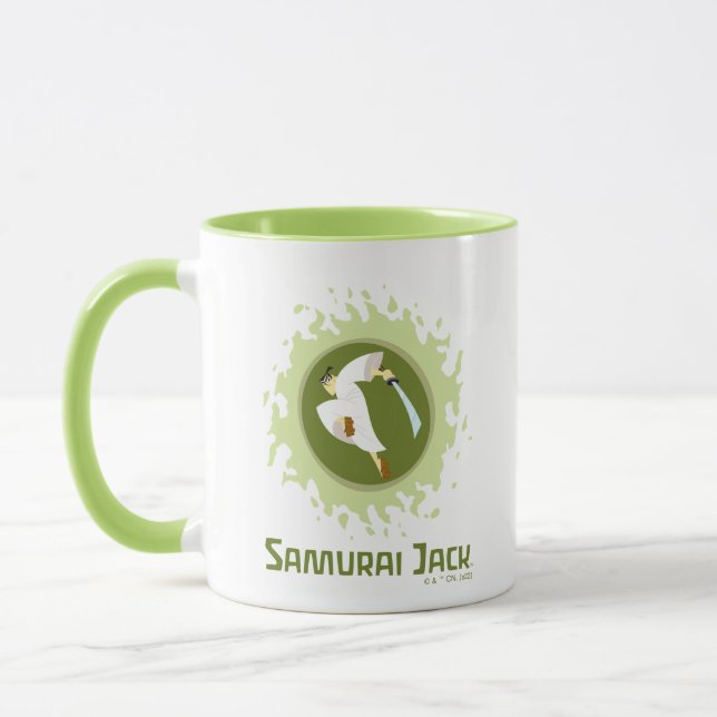 Samurai Jack Leaping Graphic Mug (Left)