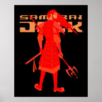 Samurai Jack Red Warrior Graphic