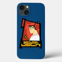 Samurai Jack Smiling Futuristic Frame Graphic