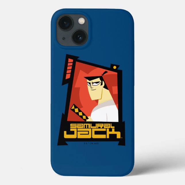Samurai Jack Smiling Futuristic Frame Graphic Case-Mate iPhone Case (Back)